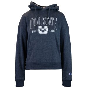 Utah state 1888 champion navy women's hoodie sweatshirt